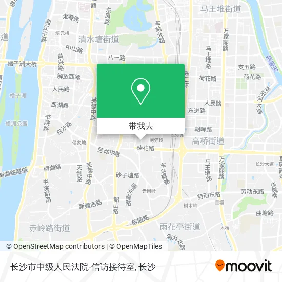 长沙市中级人民法院-信访接待室地图