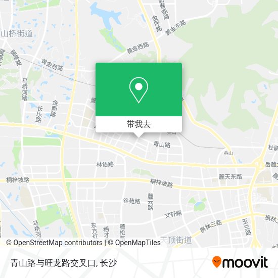青山路与旺龙路交叉口地图