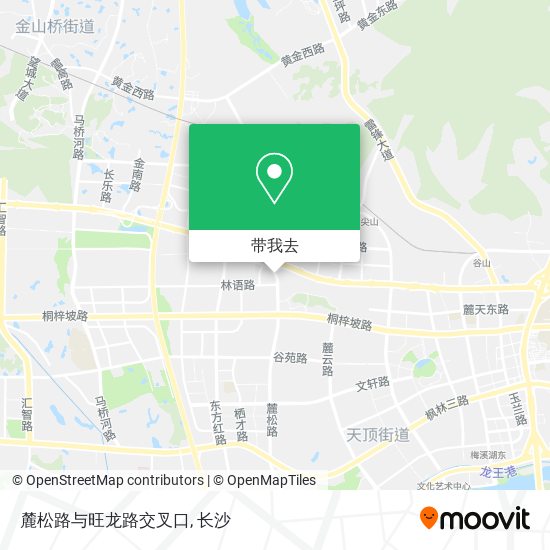 麓松路与旺龙路交叉口地图