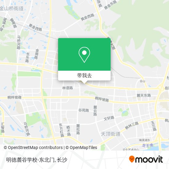 明德麓谷学校-东北门地图