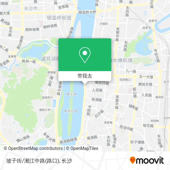 坡子街/湘江中路(路口)地图