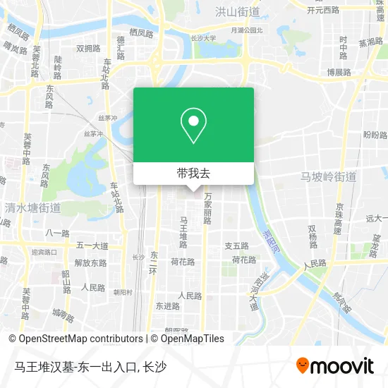 马王堆汉墓-东一出入口地图