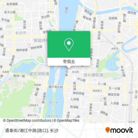 通泰街/湘江中路(路口)地图