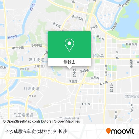 长沙威思汽车喷涂材料批发地图