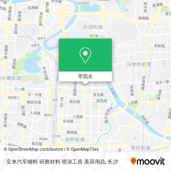 安来汽车辅料 研磨材料 喷涂工具 美容用品地图