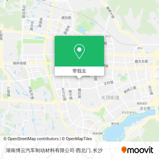 湖南博云汽车制动材料有限公司-西北门地图