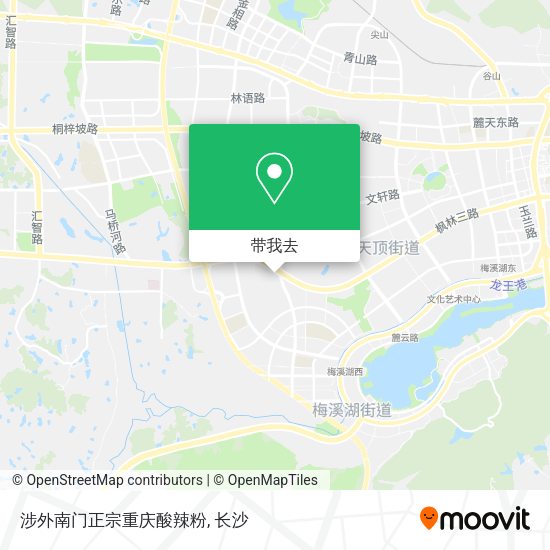 涉外南门正宗重庆酸辣粉地图