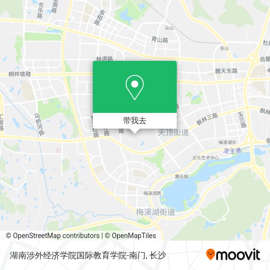 湖南涉外经济学院国际教育学院-南门地图