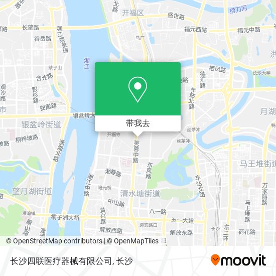 长沙四联医疗器械有限公司地图