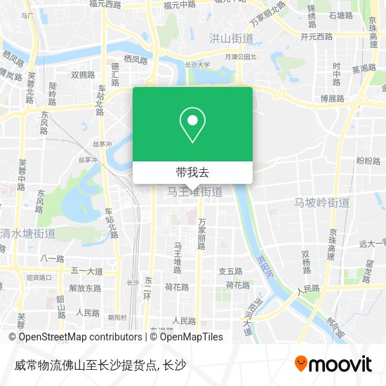 威常物流佛山至长沙提货点地图
