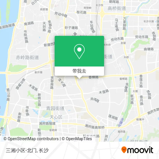 三湘小区-北门地图
