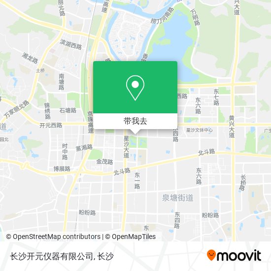 长沙开元仪器有限公司地图