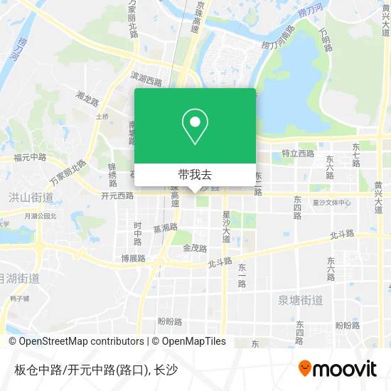 板仓中路/开元中路(路口)地图