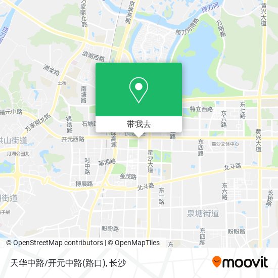 天华中路/开元中路(路口)地图