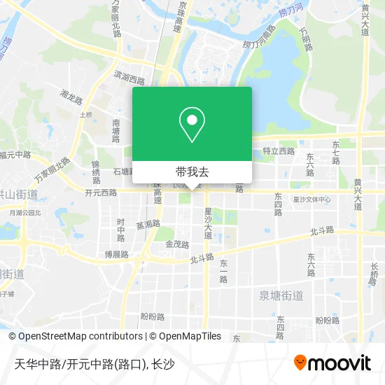天华中路/开元中路(路口)地图