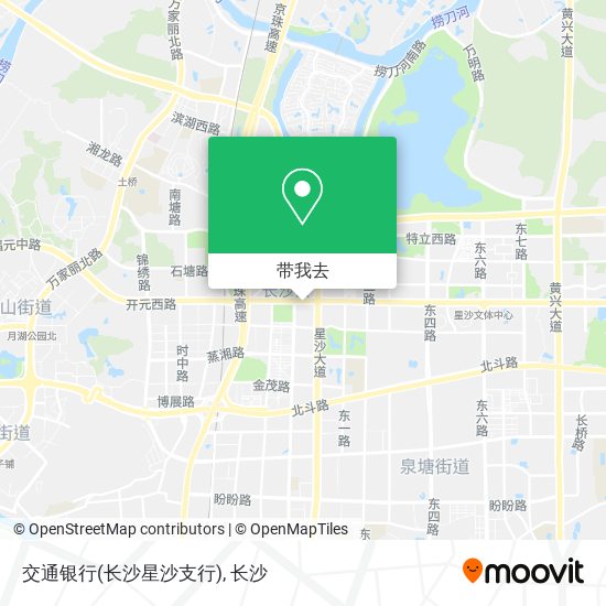 交通银行(长沙星沙支行)地图