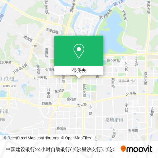 中国建设银行24小时自助银行(长沙星沙支行)地图