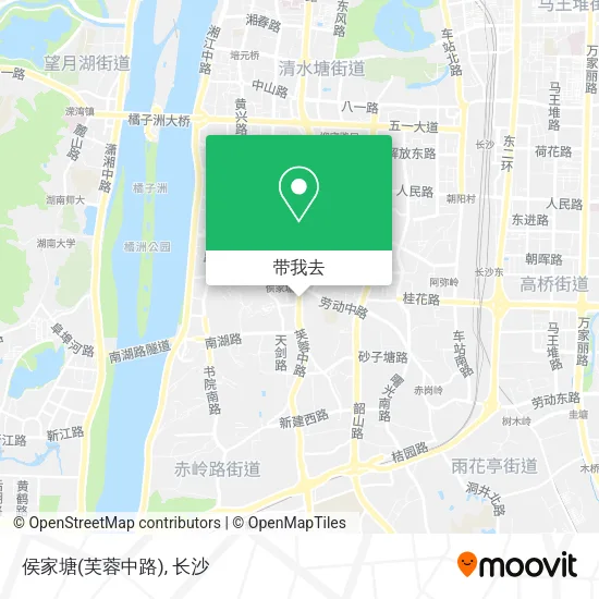 侯家塘(芙蓉中路)地图