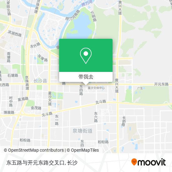 东五路与开元东路交叉口地图