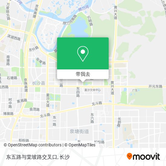 东五路与棠坡路交叉口地图