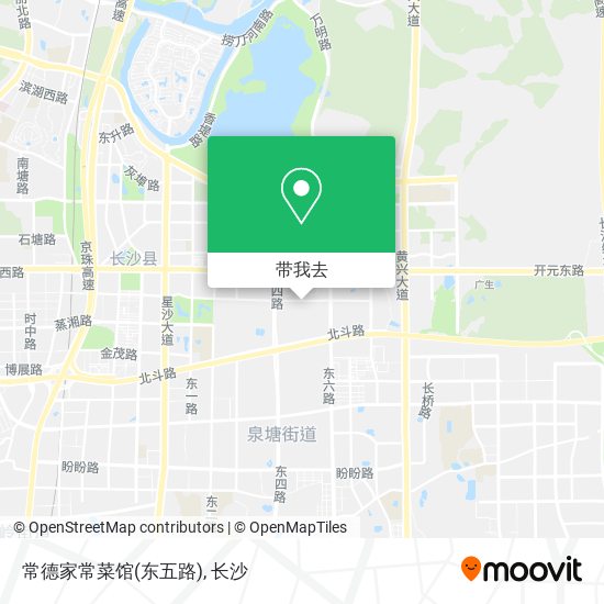 常德家常菜馆(东五路)地图