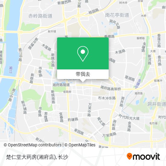 楚仁堂大药房(湘府店)地图