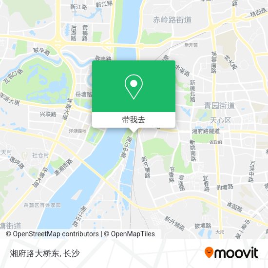湘府路大桥东地图