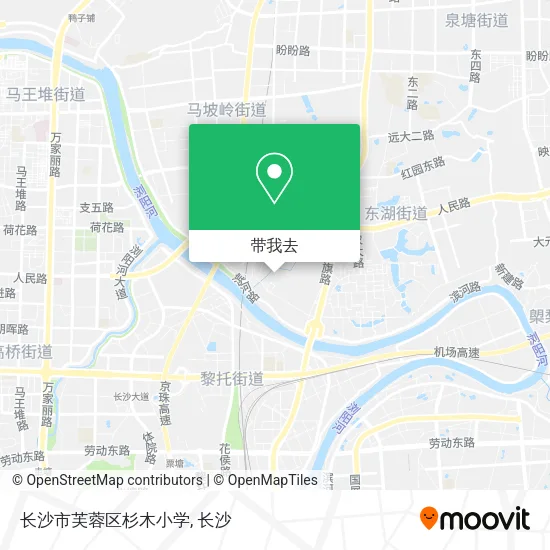 长沙市芙蓉区杉木小学地图