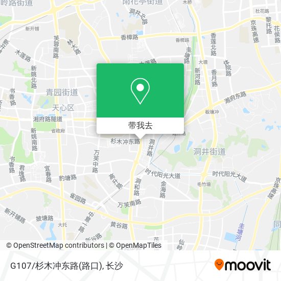 G107/杉木冲东路(路口)地图