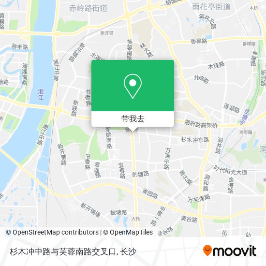 杉木冲中路与芙蓉南路交叉口地图