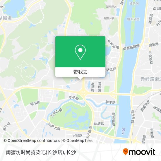 闺蜜坊时尚烫染吧(长沙店)地图