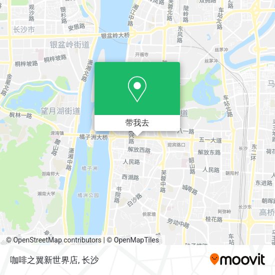 咖啡之翼新世界店地图