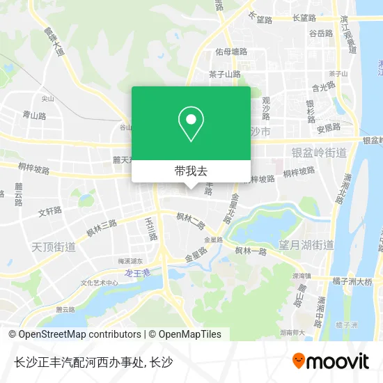 长沙正丰汽配河西办事处地图