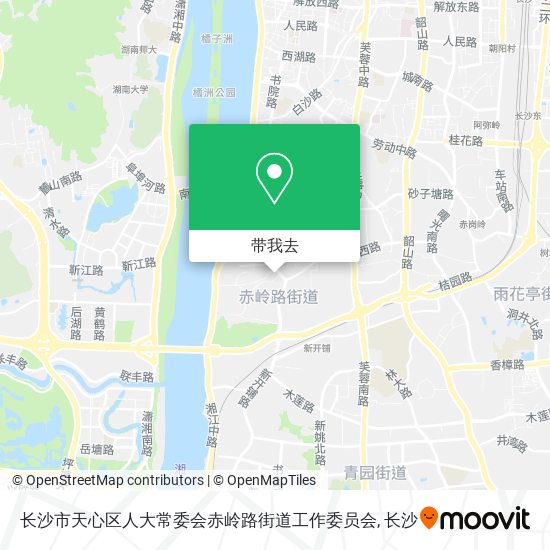 长沙市天心区人大常委会赤岭路街道工作委员会地图