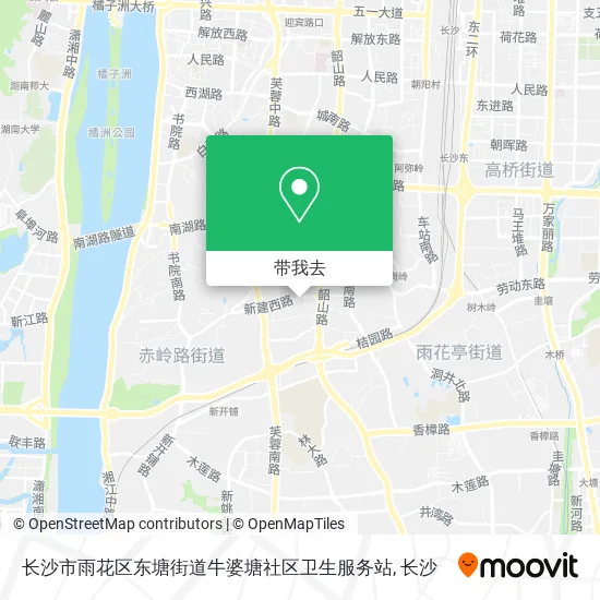 长沙市雨花区东塘街道牛婆塘社区卫生服务站地图