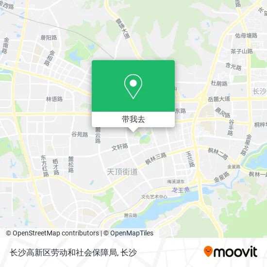 长沙高新区劳动和社会保障局地图