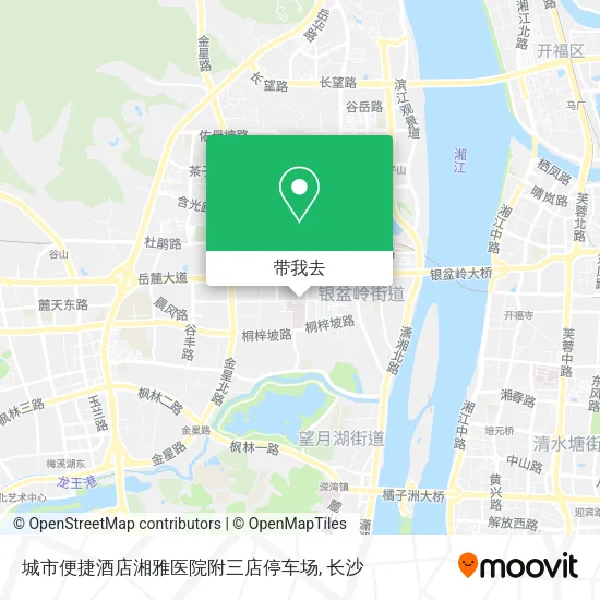 城市便捷酒店湘雅医院附三店停车场地图