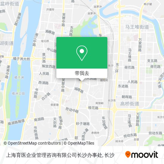 上海育医企业管理咨询有限公司长沙办事处地图
