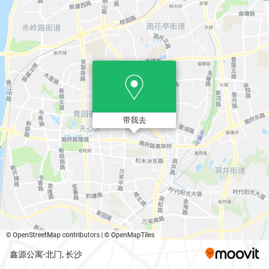鑫源公寓-北门地图