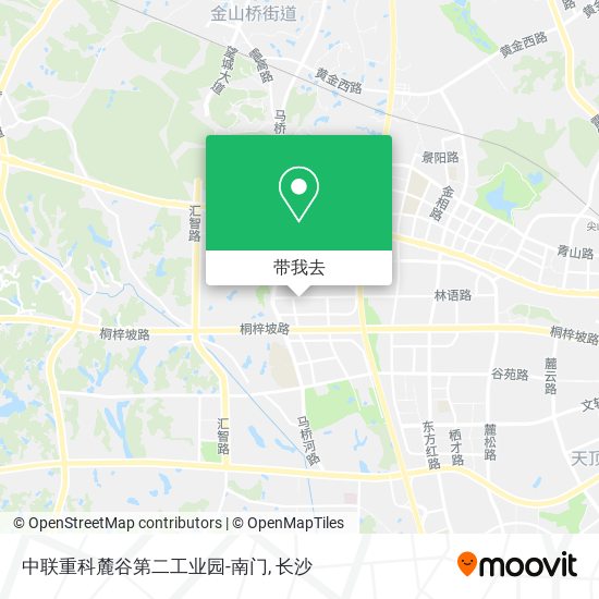 中联重科麓谷第二工业园-南门地图