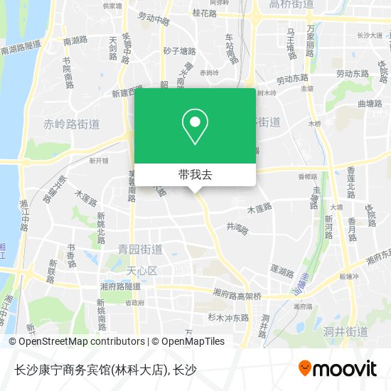 长沙康宁商务宾馆(林科大店)地图