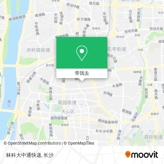 林科大中通快递地图