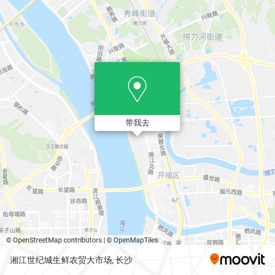 湘江世纪城生鲜农贸大市场地图