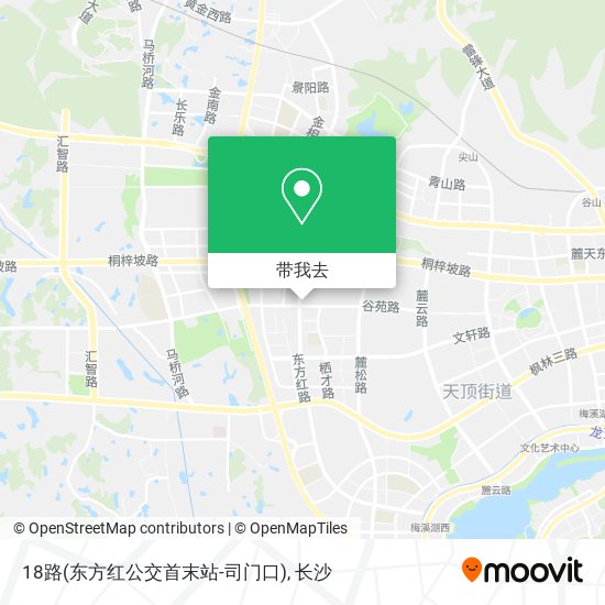 18路(东方红公交首末站-司门口)地图
