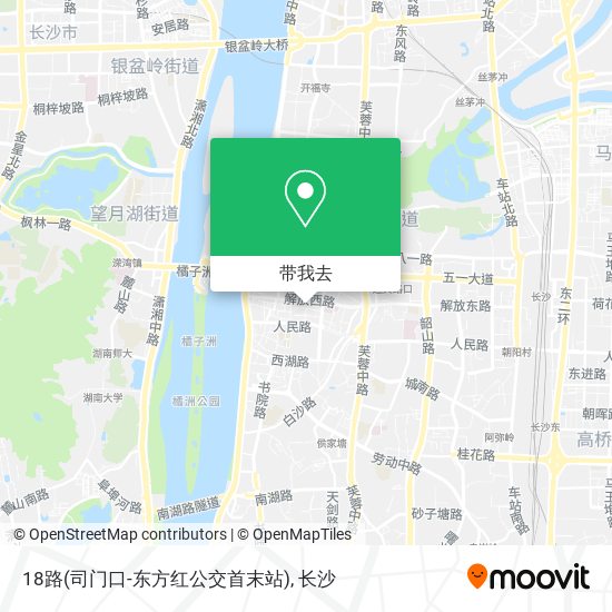 18路(司门口-东方红公交首末站)地图