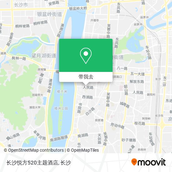 长沙悦方520主题酒店地图