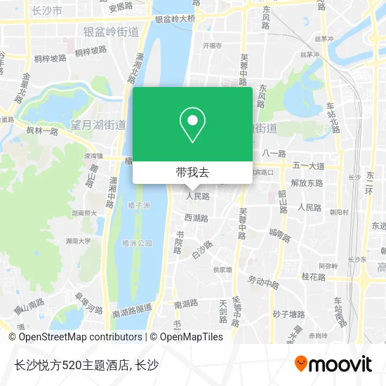 长沙悦方520主题酒店地图
