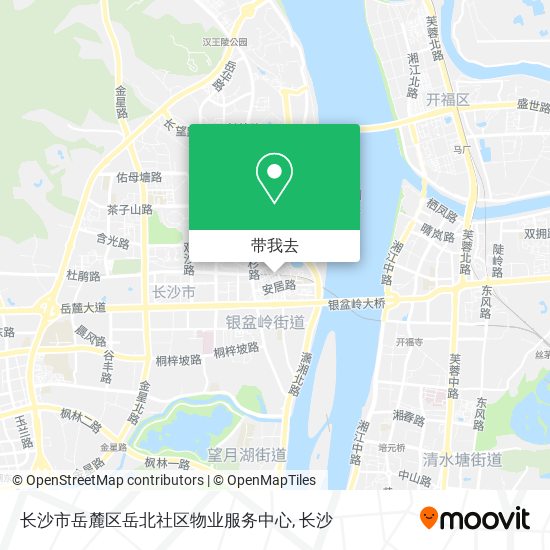 长沙市岳麓区岳北社区物业服务中心地图