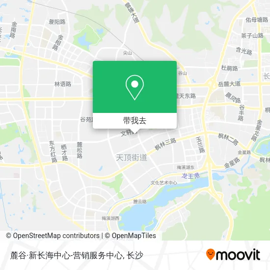 麓谷·新长海中心-营销服务中心地图