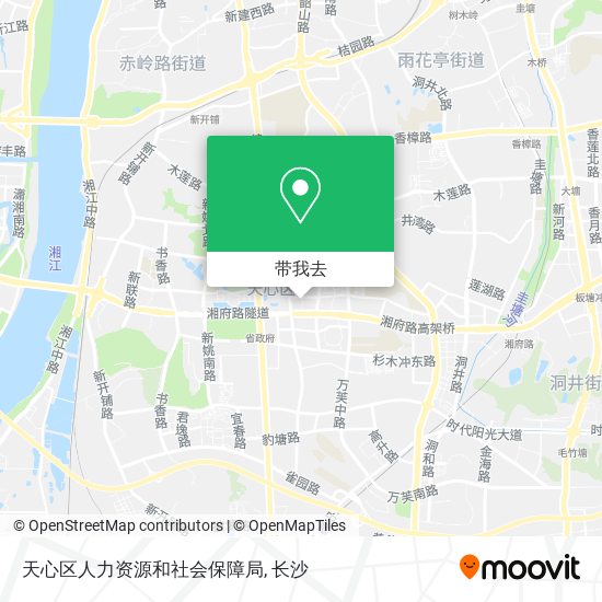 天心区人力资源和社会保障局地图